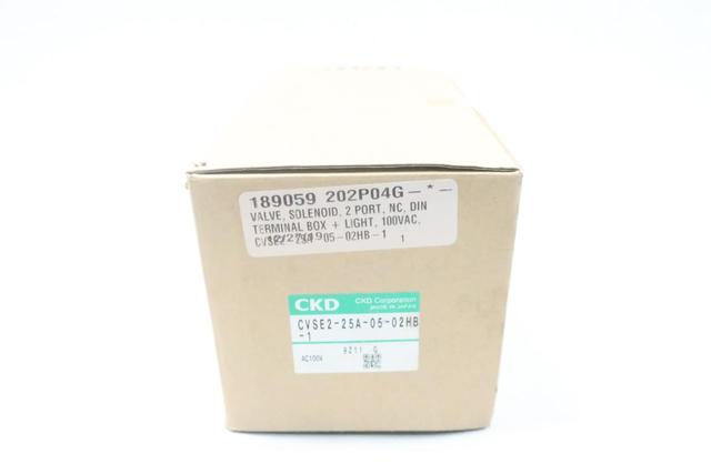 CKD CVSE2-25A-05-02HB-1 PNEUMATIC SOLENOID VALVE 100V-AC