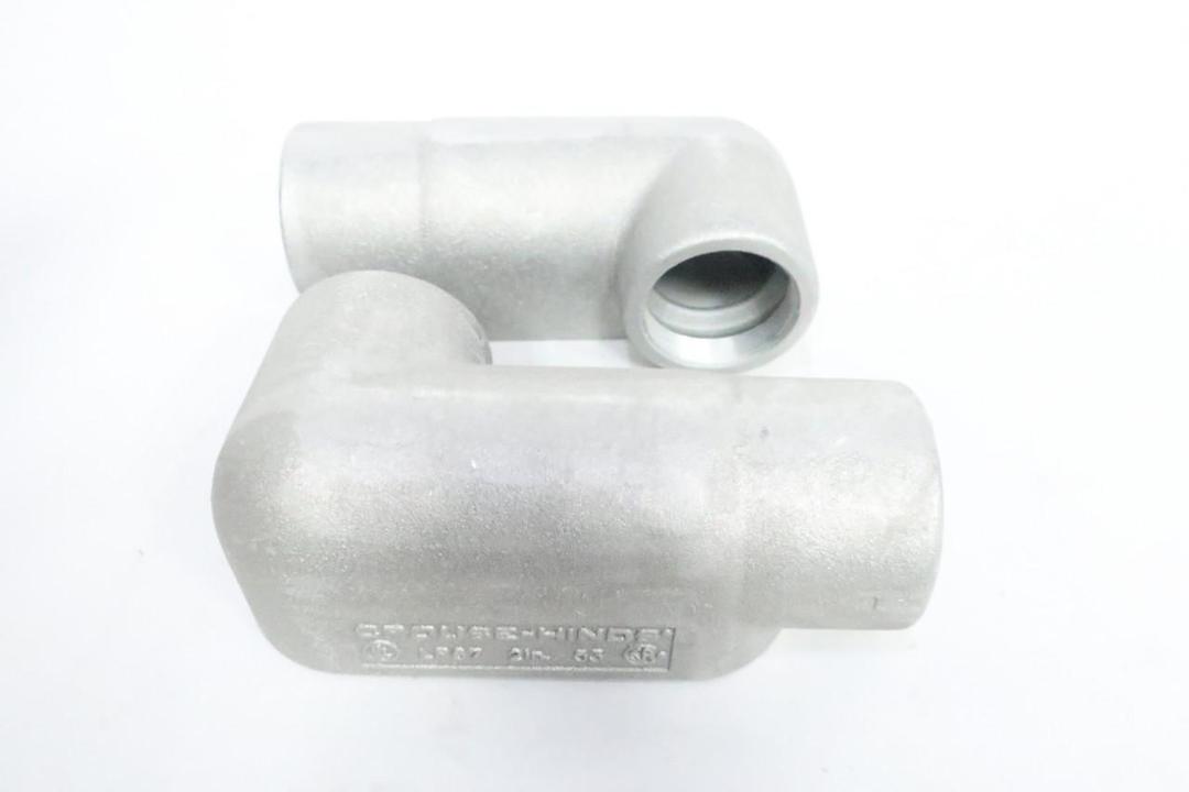 BOX OF 2 CROUSE HINDS LR67 SA CONDUIT OUTLET BODY 2IN