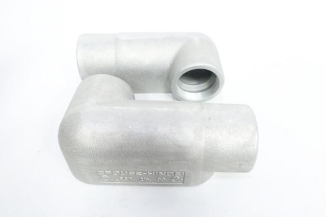 BOX OF 2 CROUSE HINDS LR67 SA CONDUIT OUTLET BODY 2IN