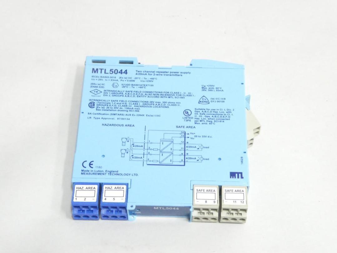 MEASUREMENT TECHNOLOGY MTL5044 TWO CHANNEL REPEATER POWER SUPPLY
