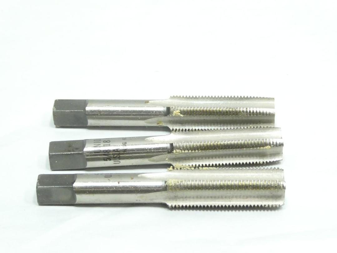 SET OF 3 UNION TWIST 10-11052 HAND TAPS 5/8IN