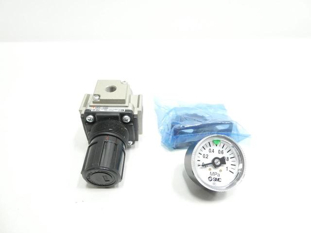 SMC AR25-02BG PNEUMATIC REGULATOR 0.05-0.85MPA 1/4IN NPT