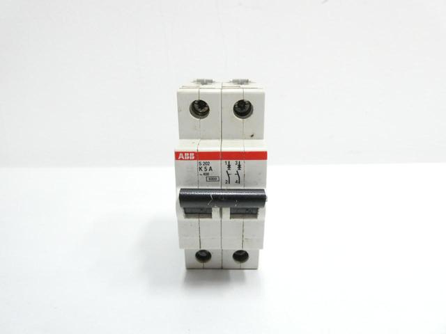 ABB S202-K5A 2P MINIATURE CIRCUIT BREAKER 5A AMP 480V-AC