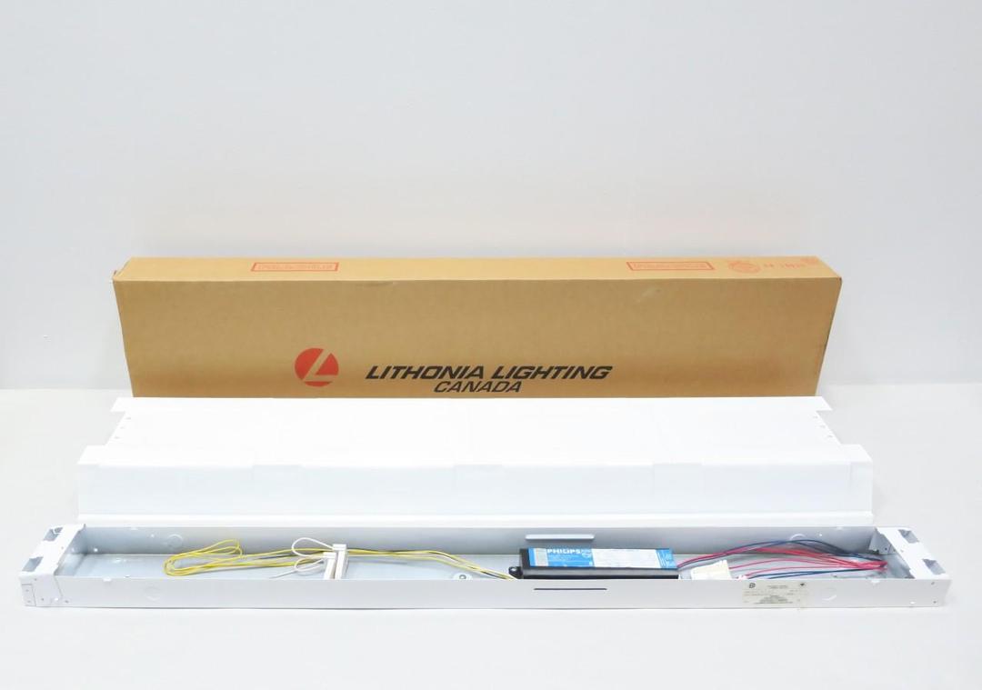 LITHONIA LIGHTING R 2 40 347 ES FLUORESCENT LIGHT FIXTURE 347V-AC