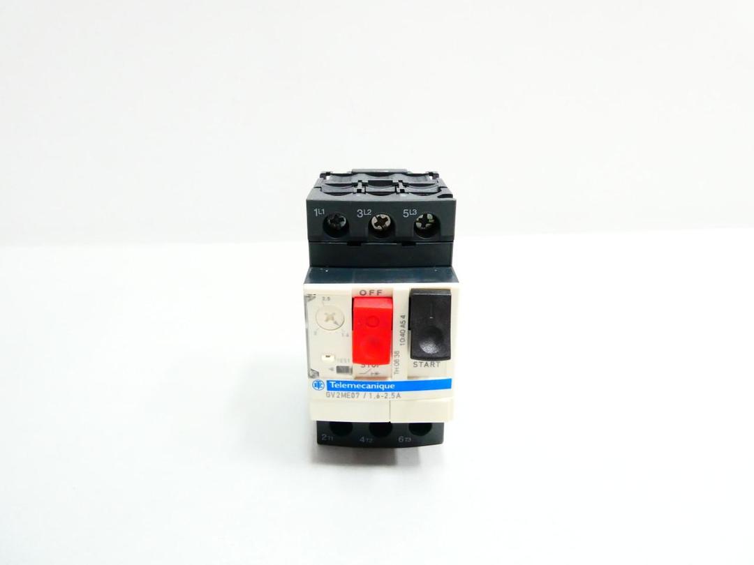 TELEMECANIQUE GV2ME07 MANUAL STARTER 1.6-2.5A AMP 1-1/2HP