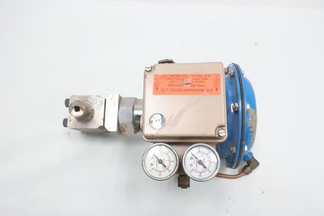 BAUMANN PNEUMATIC STAINLESS BUTT WELD CONTROL VALVE 1/2IN 600