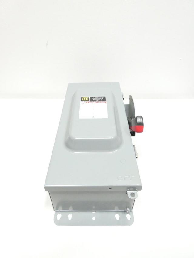 SQUARE D H363AWK FUSIBLE DISCONNECT SWITCH 3P 100A AMP 600V-AC