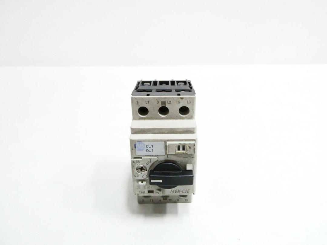 ALLEN BRADLEY 140M-C2E-B63 MANUAL STARTER 4-6.3A AMP 5HP