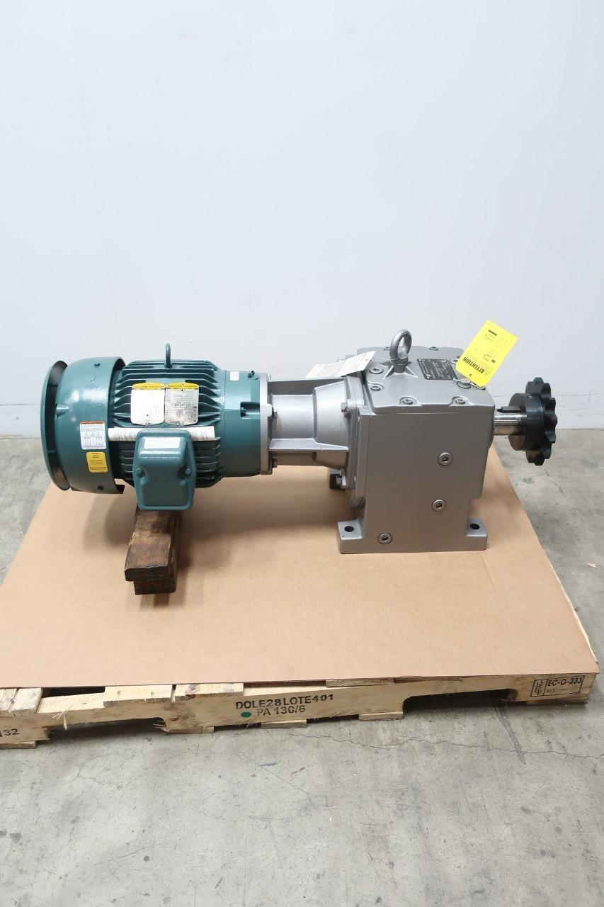 NORD SK63-N210TC BALDOR VECP3774T GEARMOTOR 57RPM 3PH 10HP 230/460V-AC