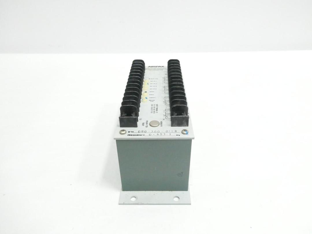 AIRPAX 080-300-0118 PRECISION CONTROL TACHOMETER 0-653.3HZ