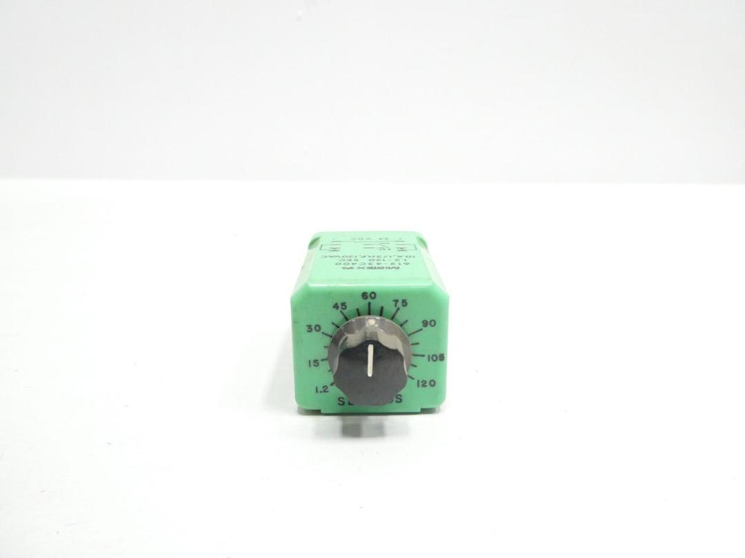 MIDTEX 612-43C400 TIME DELAY RELAY 1.2-120SEC 24V-DC