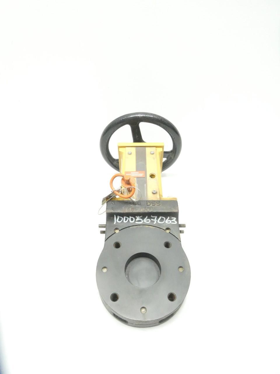 DSS SV1S03-CS-17-GF/1-HW-S2-S19 MANUAL KNIFE GATE VALVE 150 3IN