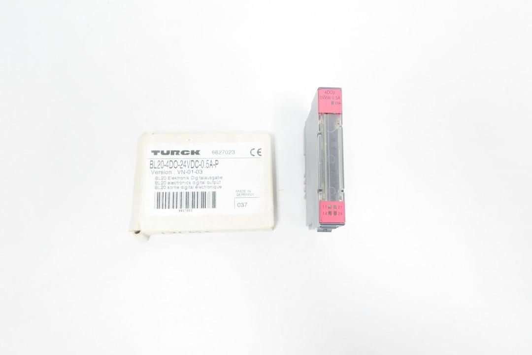 TURCK BL20-4DO-24VDC-0.5A-P DIGITAL OUTPUT MODULE