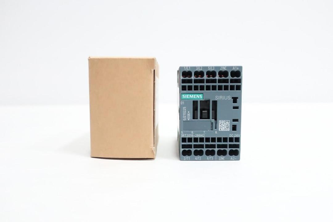SIEMENS 3RT2016-2BB42 CONTACTOR 24V-DC 9A AMP 4KW