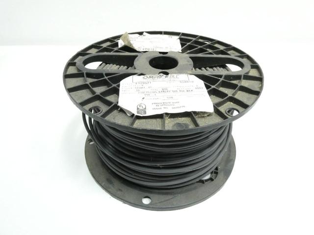 OMNICABLE C81001-01 105STR TC SIS 90C BLACK WIRE 1C 10AWG 500FT 600V-AC
