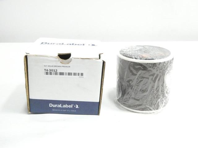 DURALABEL T4-3012 DLT BROWN PREMIUM VINYL TAPE 4IN 140FT