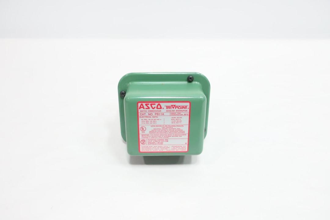 ASCO RF10A21 PB11A TRANSDUCER W/ PRESSURE SWITCH 1/2IN .69-6.9PSI 250VAC 250VDC