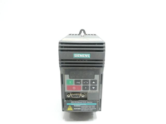 SIEMENS 6SE3212-7DA40 MICROMASTER AC DRIVE 380/500V-AC 0-650HZ 0-500V-AC 1100W