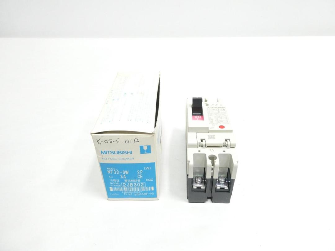 MITSUBISHI NF32-SW MOLDED CASE CIRCUIT BREAKER 2P 3A AMP 600V-AC