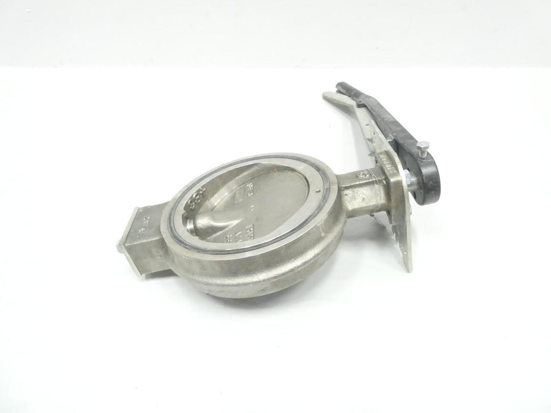 NORRISEAL D1021-222S-1F MANUAL STAINLESS WAFER BUTTERFLY VALVE 6IN