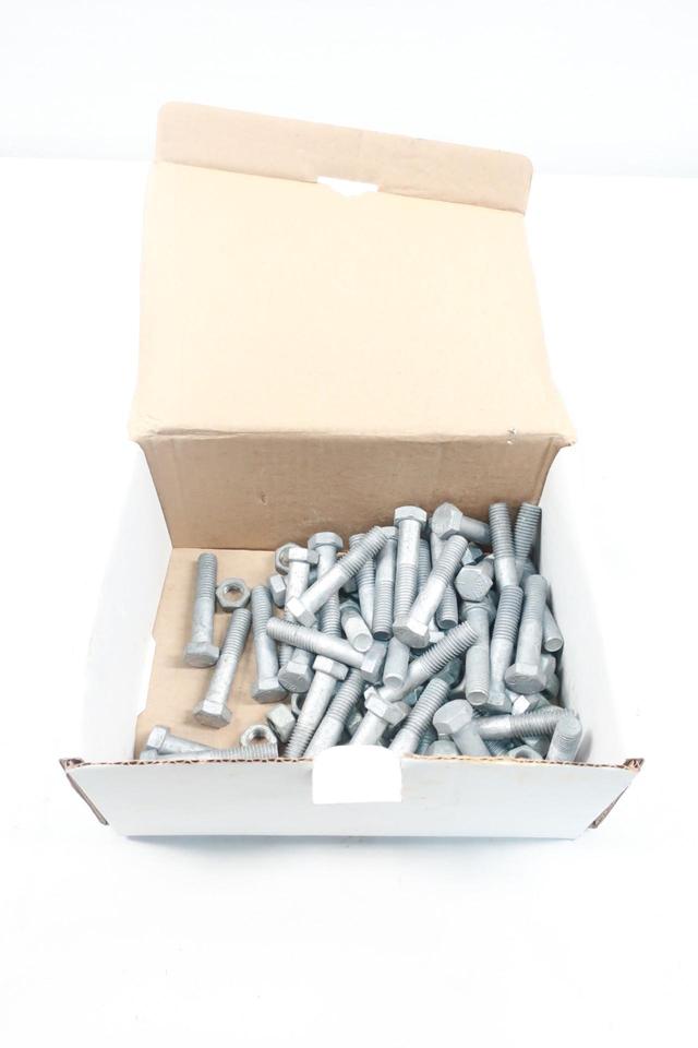BOX OF 50 NIAGARA FASTENERS 30001158 HEX CAP SCREW 1/2-13-2A X 2-1/2IN