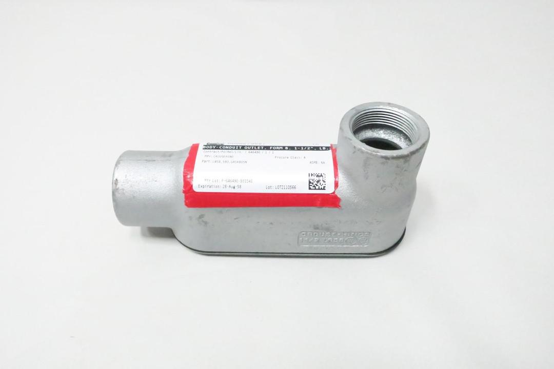 CROUSE HINDS LB58 CONDUIT BODY LB 1-1/2IN