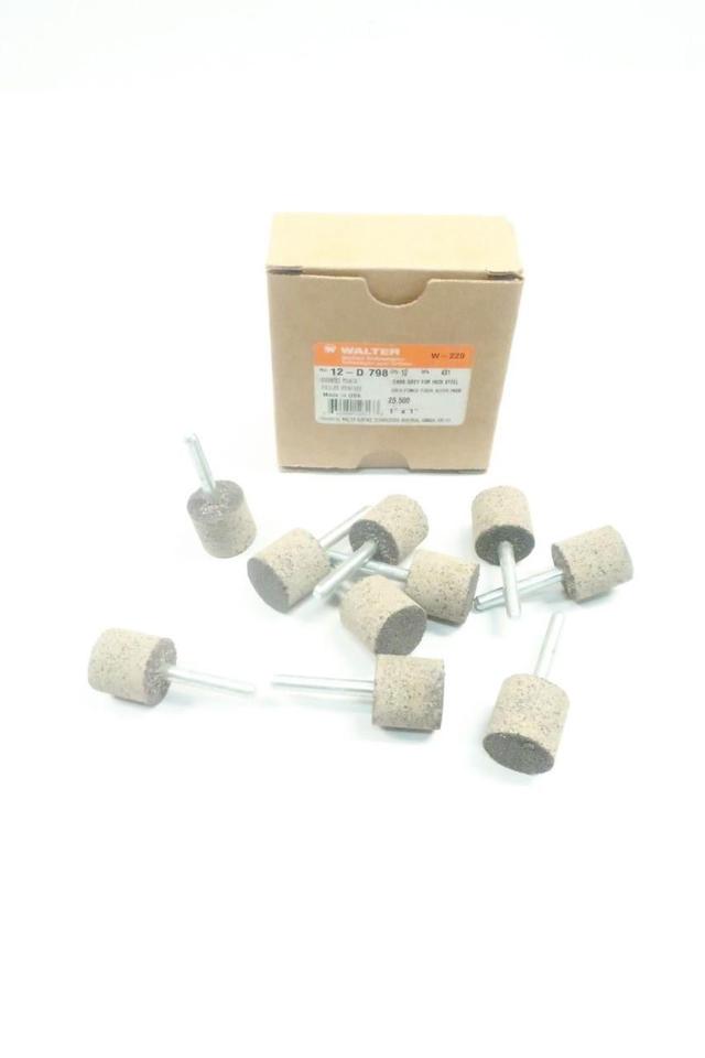 BOX OF 10 WALTER 12-D 798 MOUNTED POINT GRINDING BIT 1IN X 1IN