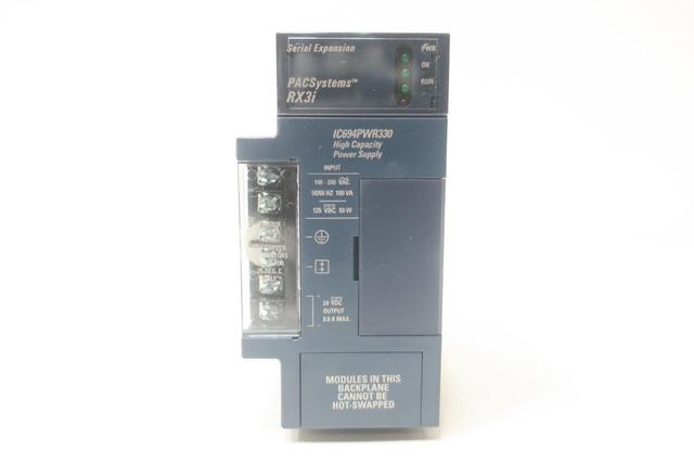 GENERAL ELECTRIC GE IC694PWR330B POWER SUPPLY 100-240V-AC 0.8A AMP 24V-DC