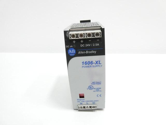 ALLEN BRADLEY 1606-XL60D POWER SUPPLY 100-120/200-240V-AC 2.5A AMP 24V-DC 60W