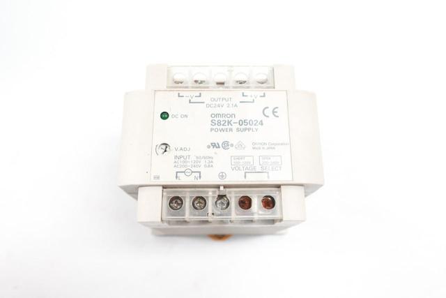 OMRON S82K-05024 POWER SUPPLY 200-240V-AC 2.1A 24V-DC