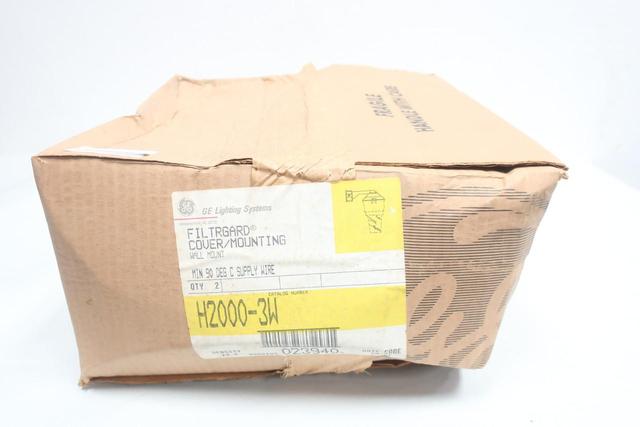 BOX OF 2 GENERAL ELECTRIC GE H2000-3W FILTRGARD COVER/MOUNTING