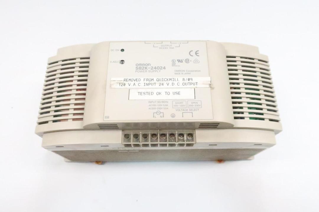 OMRON S82K-24024 POWER SUPPLY 200-230V-AC 10A AMP 24V-DC