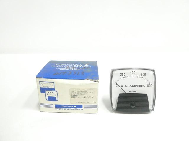 YOKOGAWA 250324GBPZ8 AMMETER 0-800A AMP