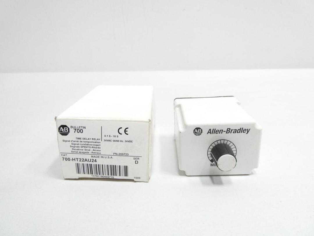 ALLEN BRADLEY 700-HT22AU24 TIME DELAY RELAY 0.1-10SEC 24V-AC/DC