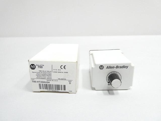 ALLEN BRADLEY 700-HT22AU24 TIME DELAY RELAY 0.1-10SEC 24V-AC/DC