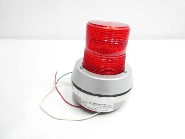 EDWARDS GS 51R-G5 ADAPTABEACON RED FLASHING BEACON 24V-AC