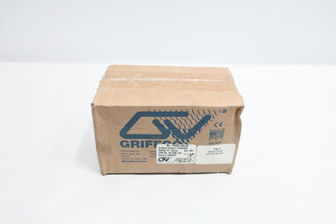 GRIFFCO C-PRG050S PRESSURE RELIEF VALVE