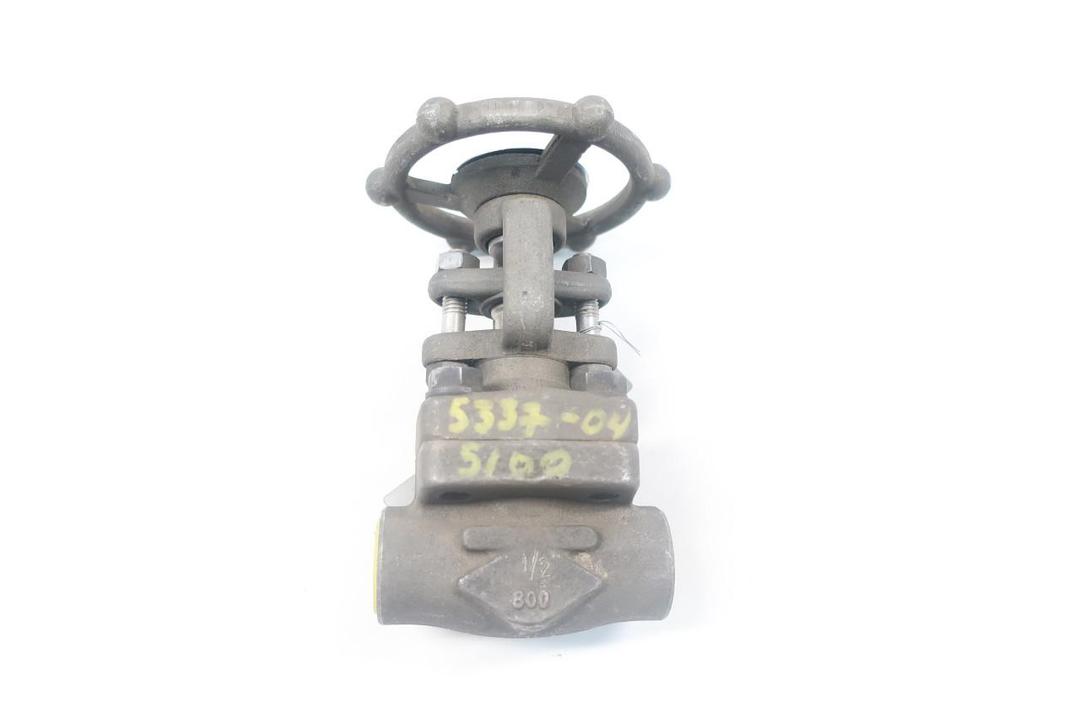 OMB 810 MANUAL STEEL SOCKET WELD WEDGE GATE VALVE 1/2IN 800