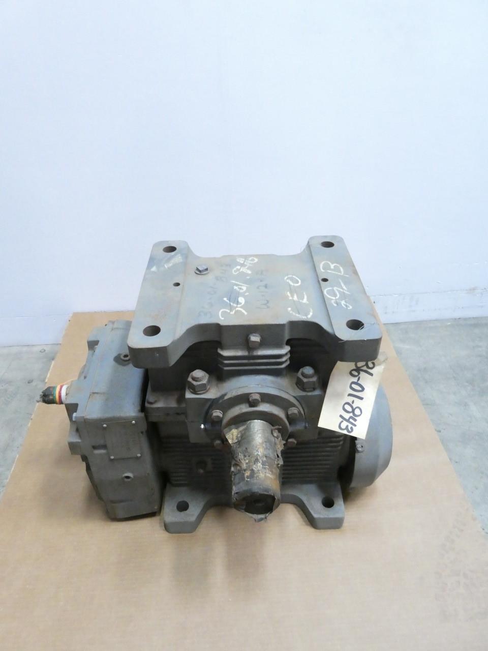 IMO DELROYD HE70-S17 RIGHT ANGLE WORM GEAR SPEED REDUCER 83.78:1