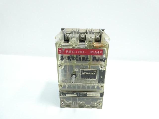 KLOCKNER MOELLER NZM6-63/ZM6C-100/200 CIRCUIT BREAKER 3P 100-200A AMP 600V-AC