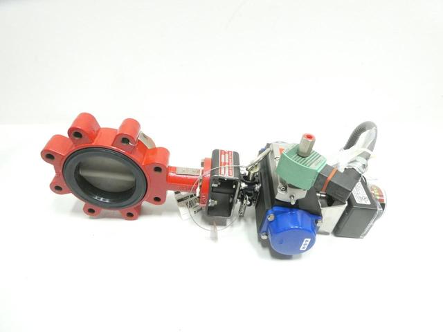 BRAY SER 31 SB01200-10UA7A2 PNEUMATIC STAINLESS LUGGED CONTROL VALVE 4IN 150