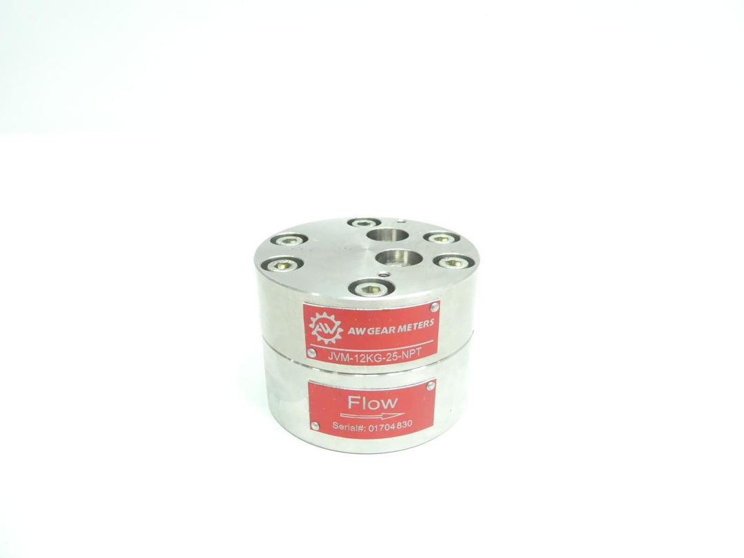AW GEAR METERS JVM-12KG-25-NPT POSITIVE DISPLACEMENT FLOW METER 1/4IN NPT