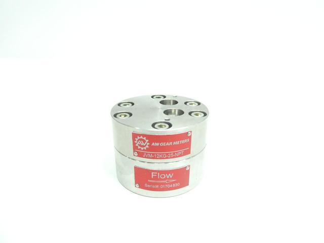 AW GEAR METERS JVM-12KG-25-NPT POSITIVE DISPLACEMENT FLOW METER 1/4IN NPT