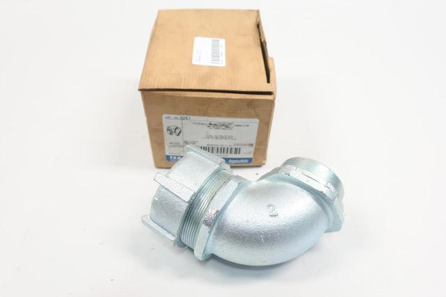 THOMAS&BETTS 5257 LIQUIDTIGHT FLEXIBLE METAL CONDUIT CONNECTOR 90DEG IRON 2IN