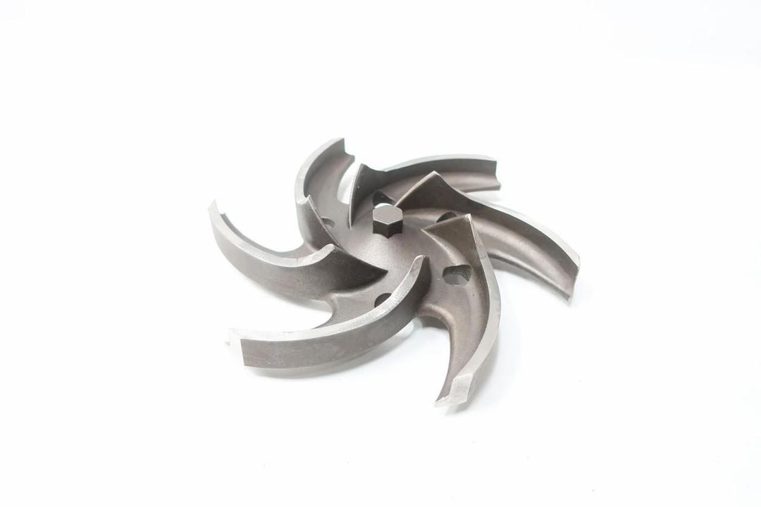 ALLIS CHALMERS P3692-2 CF8M STAINLESS 6-VANE IMPELLER 9-3/4IN