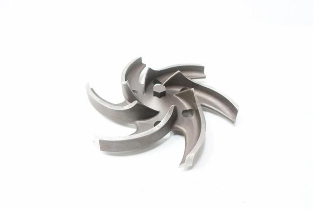 ALLIS CHALMERS P3692-2 CF8M STAINLESS 6-VANE IMPELLER 9-3/4IN