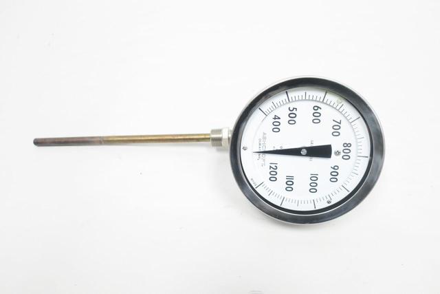ASHCROFT 600B-02-AT DURATEMP EVERY ANGLE DIAL THERMOMETER 4-1/2IN 9IN 400-1200F