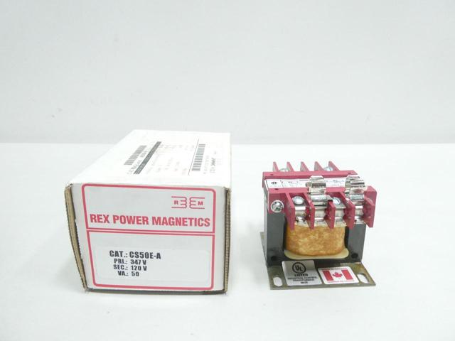 REX POWER MAGNETICS CS50E-A VOLTAGE TRANSFORMER 347V-AC 120V-AC