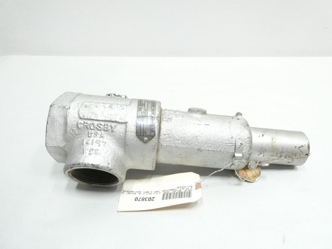 CROSBY JMC-C-A STEEL THREADED RELIEF VALVE 180PSI 1-1/2 IN X 2IN NPT