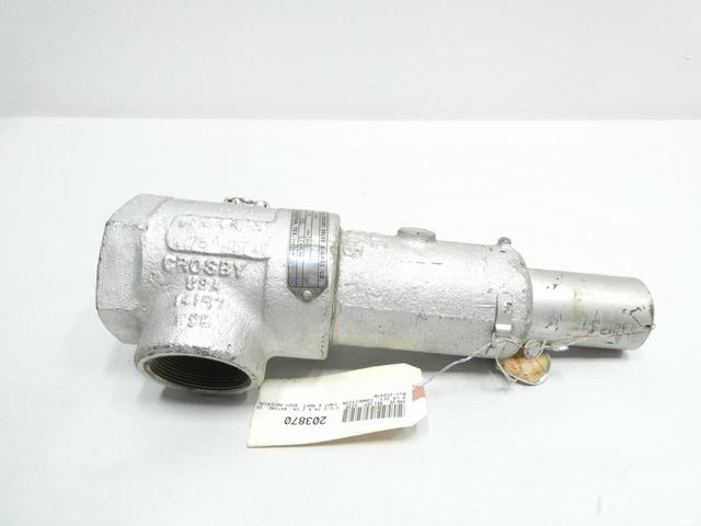 CROSBY JMC-C-A STEEL THREADED RELIEF VALVE 180PSI 1-1/2 IN X 2IN NPT